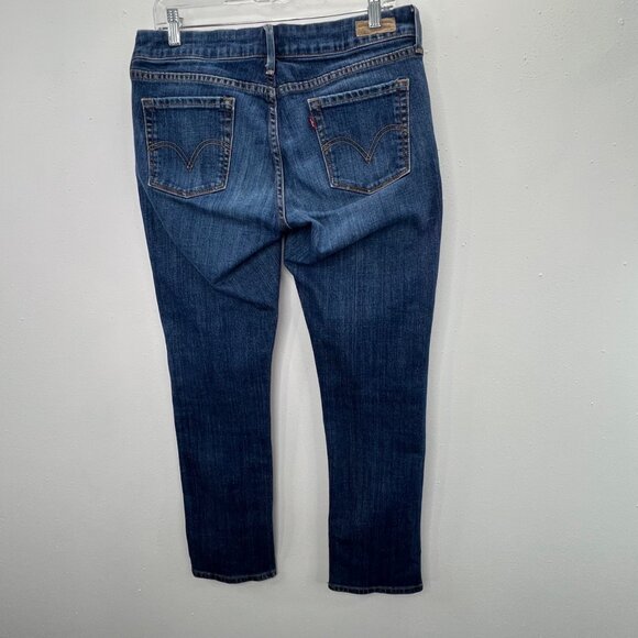Levis Low Skinny Jeans 8 M Women Blue Denim Zipper Fly 5 Pocket 33" Waist - Picture 3 of 6